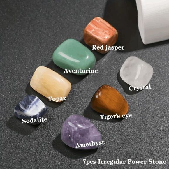 Chakra Stones & Double Point Healing Energy Crystals Set - Picture 5 of 8